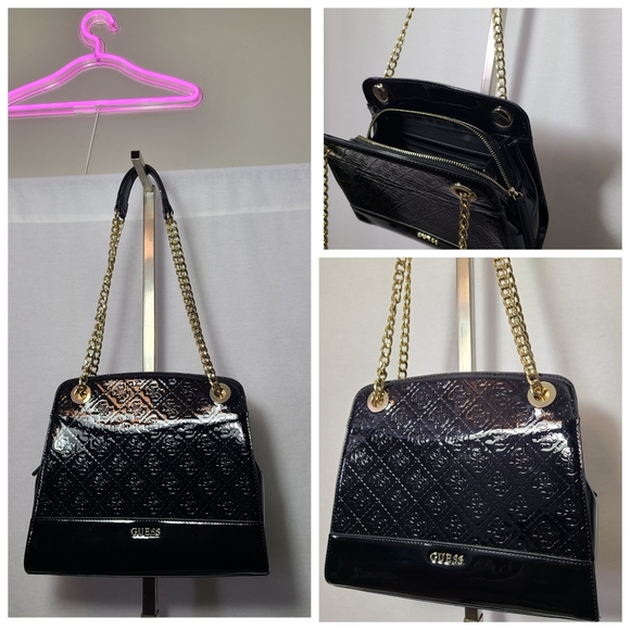 Black guess handbag - Picture 1 of 5